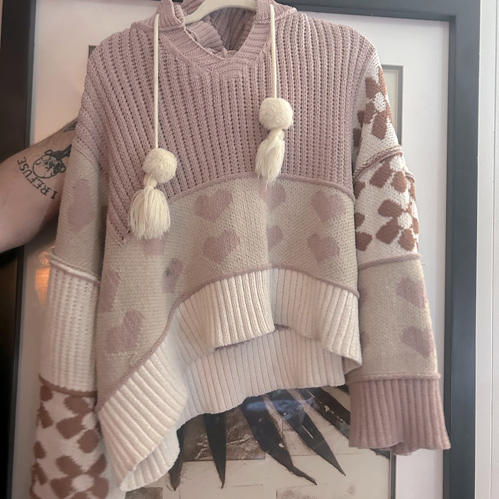 POL pink hooded sweater